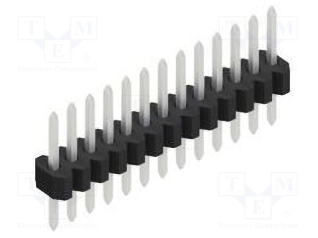 Connector: pin strips; pin header; male; PIN: 13; 1.27mm; THT; 1x13