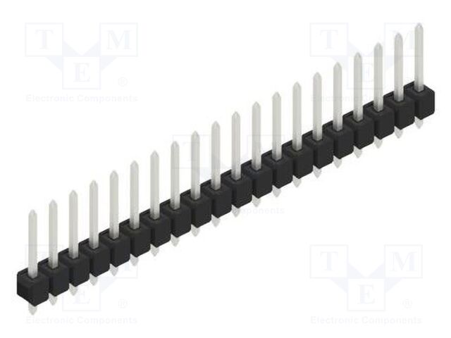 Connector: pin strips; pin header; male; PIN: 20; 2.54mm; THT; 1x20