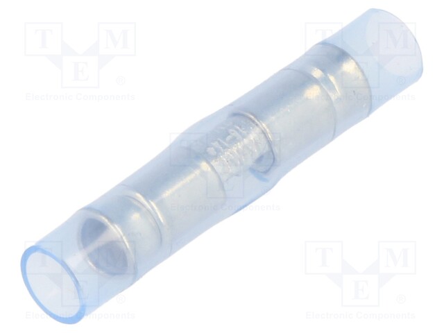 Butt splice; insulated; copper; 1.25÷2mm2; tinned; crimped