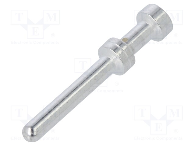 Contact; male; 1mm2; 18AWG; silver plated; crimped; bulk; for cable