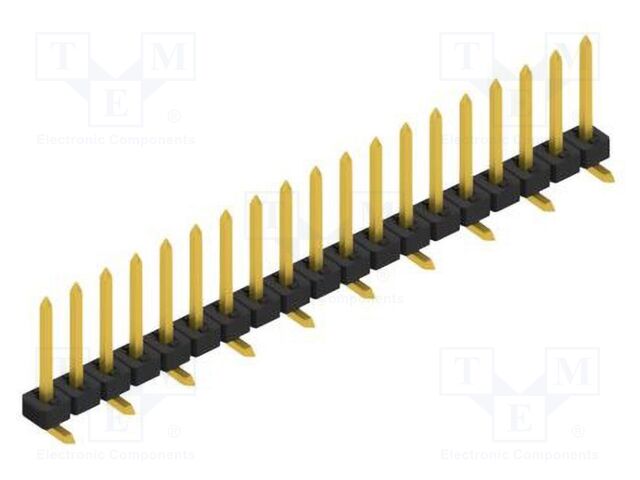 Connector: pin strips; pin header; male; PIN: 19; 2mm; SMT; 1x19