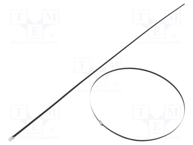Cable tie; L: 680mm; W: 4.6mm; stainless steel AISI 304; 450N