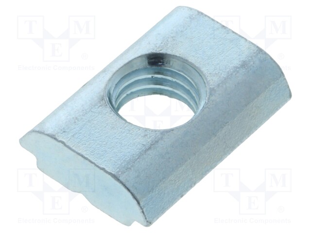 Nut; for profiles; Width of the groove: 10mm; steel; zinc