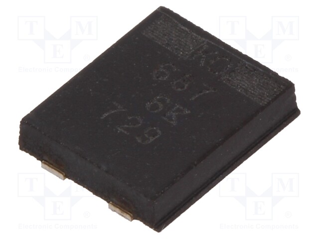 Capacitor: tantalum-polymer; 680uF; 6.3VDC; Case: J; 2924; ESR: 70mΩ