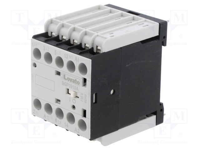 Contactor: 3-pole; NO x3; Auxiliary contacts: NO; 230VAC; 9A; BG