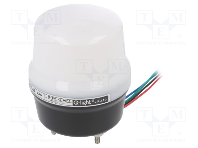 Signaller: lighting; continuous light; Series: QMCL; 24VDC; IP65