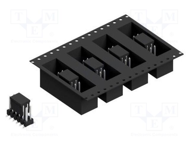 Connector: pin strips; pin header; male; PIN: 12; 2.54mm; SMT; 2x6