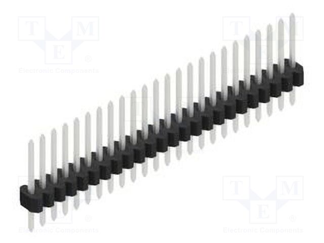 Connector: pin strips; pin header; male; PIN: 24; 1.27mm; THT; 1x24