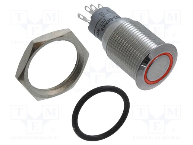Switch: vandal resistant; Pos: 2; SPDT; 2A/48VDC; IP40; ON-(ON)