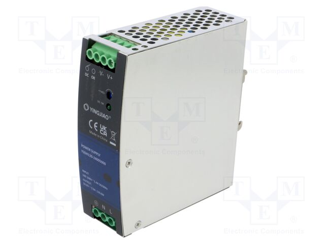 Power supply: switching; for DIN rail; 120W; 24VDC; 5A; 90÷264VAC
