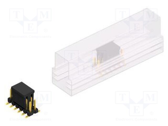 Connector: pin strips; pin header; male; PIN: 12; 2.54mm; SMT; 2x6