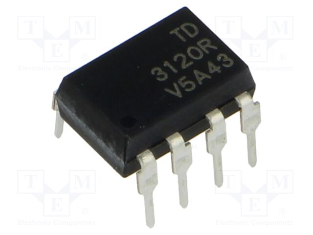 Optocoupler; THT; OUT: transistor; 5kV; DIP8; Colour: black
