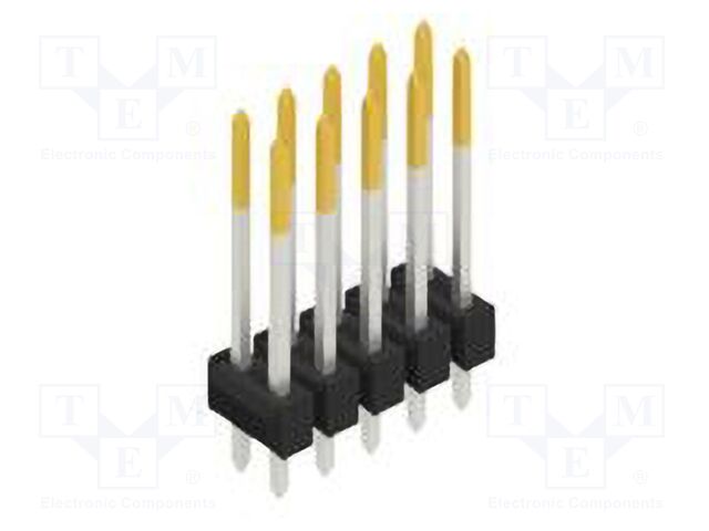 Connector: pin strips; pin header; male; PIN: 10; 2.54mm; THT; 2x5