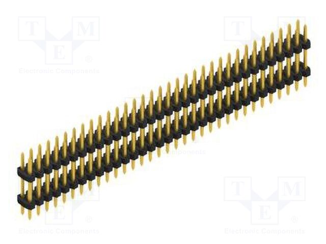 Connector: pin strips; pin header; male; PIN: 66; 2mm; THT; 2x33