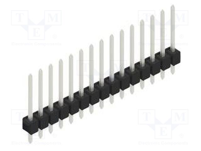 Connector: pin strips; pin header; male; PIN: 15; 2.54mm; THT; 1x15