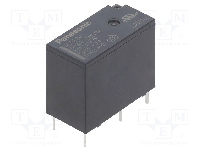 Relay: electromagnetic; SPDT; Ucoil: 24VDC; 5A/250VAC; 5A/30VDC