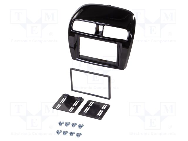 Radio frame; Mitsubishi; 2 DIN; black