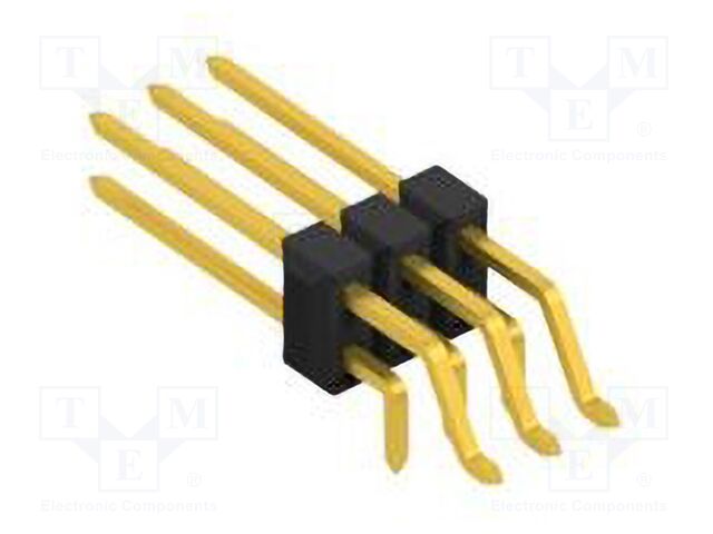 Connector: pin strips; pin header; male; PIN: 6; 2.54mm; SMT,THT