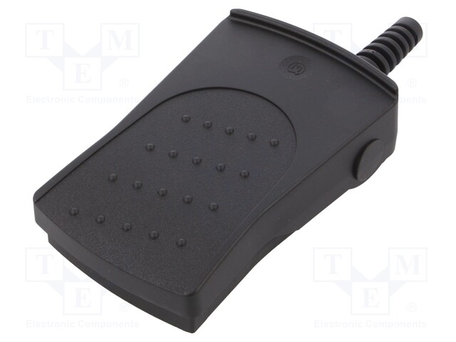 Switch: foot; Stabl.pos: 1; DPST-NO; 14A/250VAC; IP65/IP67