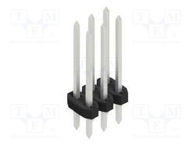 Connector: pin strips; pin header; male; PIN: 6; 2mm; THT; 2x3; 100V