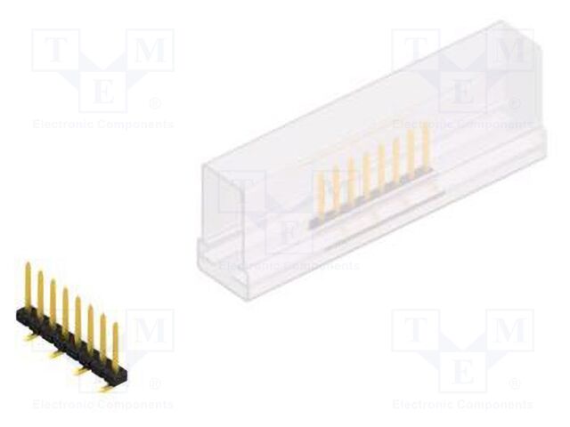 Connector: pin strips; pin header; male; PIN: 8; 2mm; SMT; 1x8; 100V