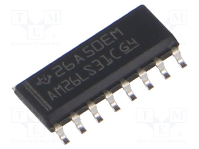 IC: interface; line driver; half duplex,RS422; 10000kbps; SOIC16