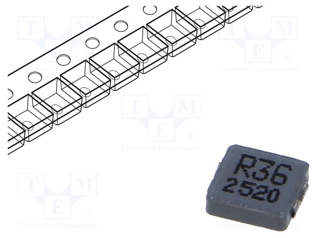 Inductor: wire; SMD; 360nH; ±20%; 5.7x5.2x1.3mm