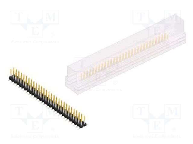 Connector: pin strips; pin header; male; PIN: 58; 2.54mm; SMT; 2x29