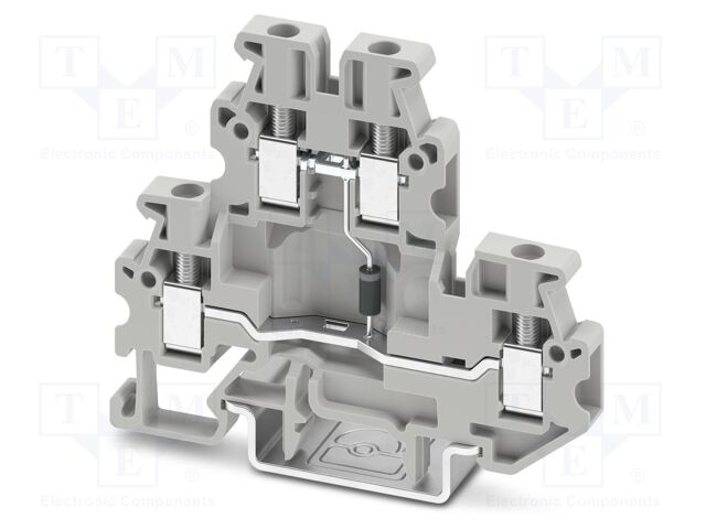 Splice terminal: rail; 500mA; 500V; screw terminal; PA; L: 50.8mm