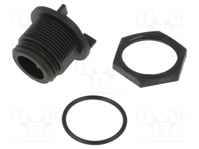 Connector: circular; socket; male; PIN: 4; w/o contacts; IP68; 125V