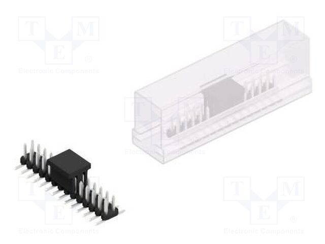 Connector: pin strips; pin header; male; PIN: 28; 2mm; SMT; 2x14
