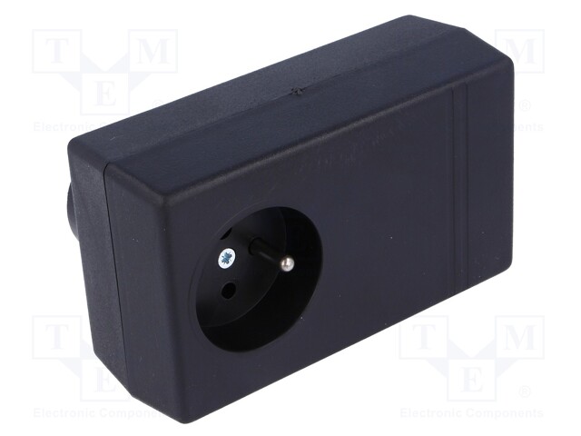 Enclosure: for power supplies; X: 71mm; Y: 120mm; Z: 45mm; black