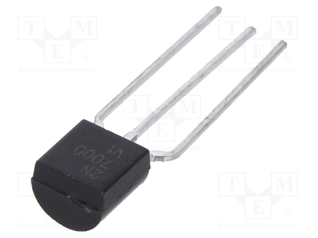 Transistor: N-MOSFET; unipolar; 60V; 0.2A; 0.35W; TO92