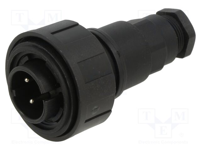 Connector: circular; plug; male; PIN: 4; 10A; 277V; IP68,IP69K; 6÷8mm