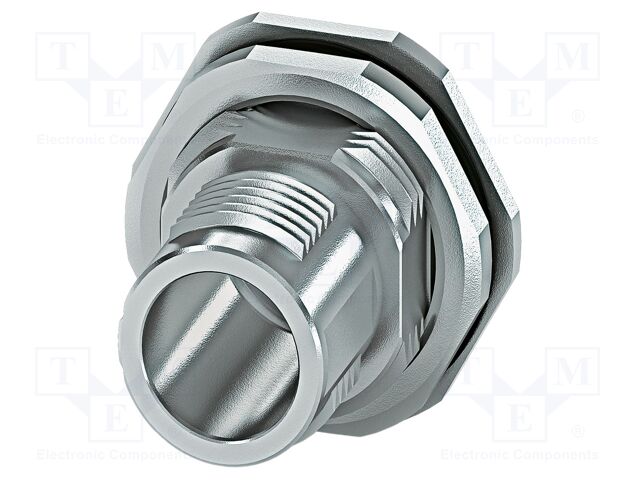 Enclosure for connectors: M12; SMT; nickel plated; Gasket: FKM