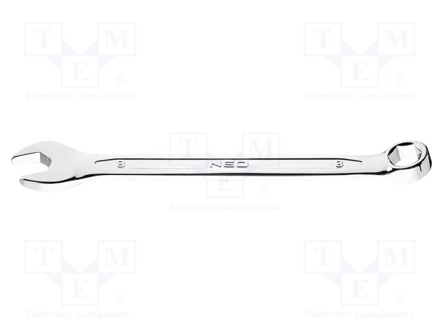 Wrench; 6-angles,combination spanner; 8mm; Chrom-vanadium steel