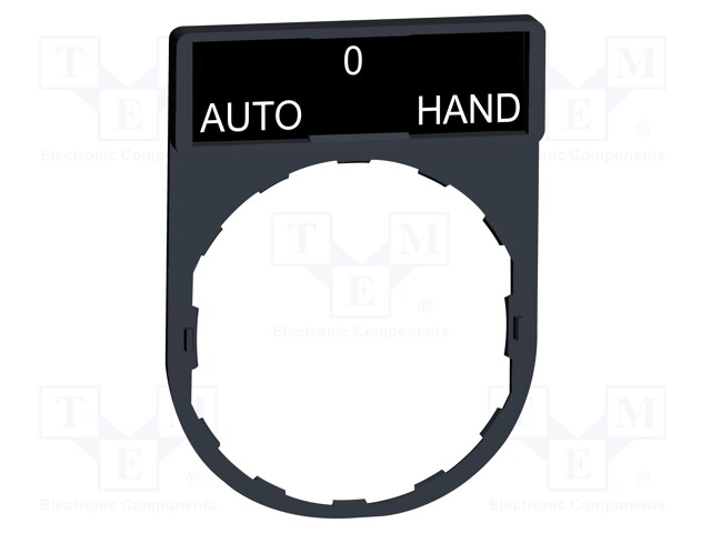 Legend Plate, Harmony Series Switches and Pilot Lights, AUTO-O-HAND, 30 x 40 mm