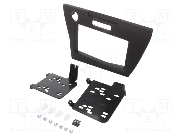 Radio mounting frame; Honda; 2 DIN; black
