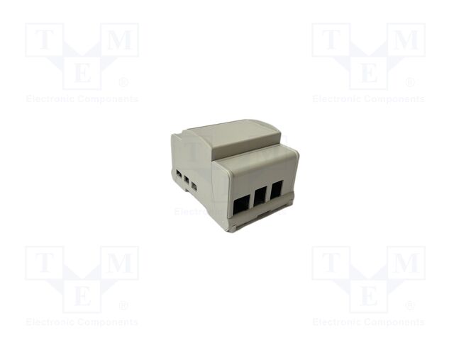 Enclosure: for computer; grey; 69mm; for DIN rail mounting