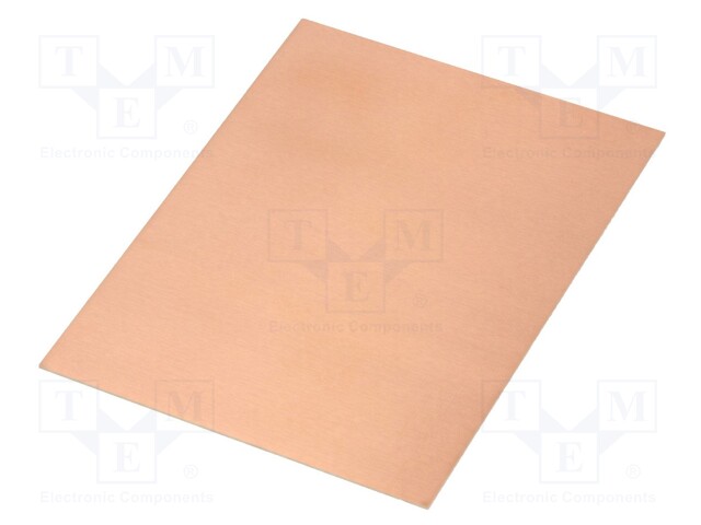 Laminate; FR4; 0.8mm; L: 100mm; W: 75mm; Coating: copper