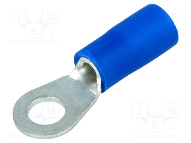 Ring terminal; M4; Ø: 4.3mm; 1÷2.5mm2; crimped; for cable; tinned