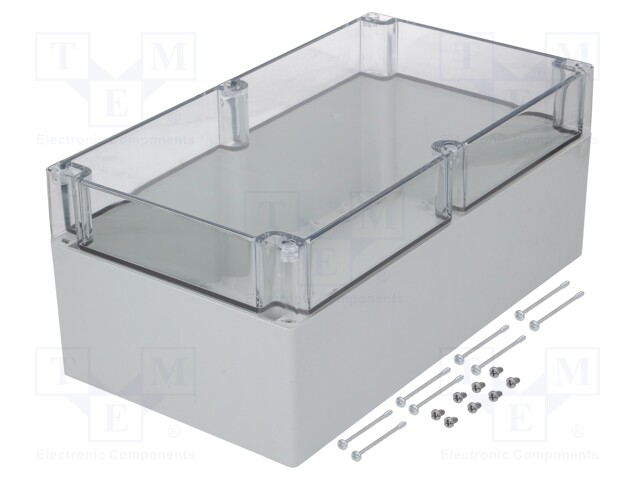 Enclosure: multipurpose; X: 200mm; Y: 360mm; Z: 151mm; EURONORD; grey