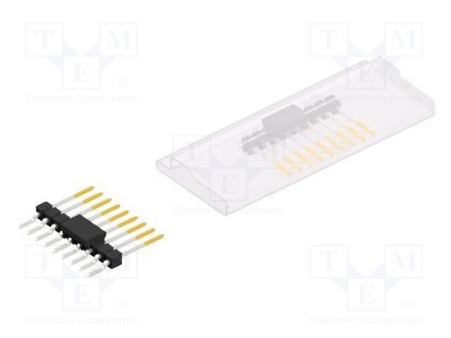 Connector: pin strips; pin header; male; PIN: 9; 2.54mm; SMT; 1x9