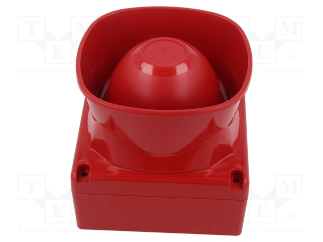 Signaller: sound; siren; IP66; 110x110x96mm; Mat: polycarbonate