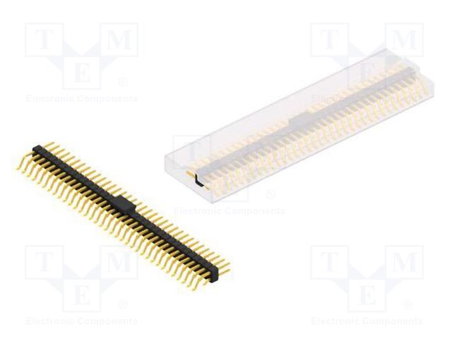 Connector: pin strips; pin header; male; PIN: 70; 2.54mm; SMT; 2x35