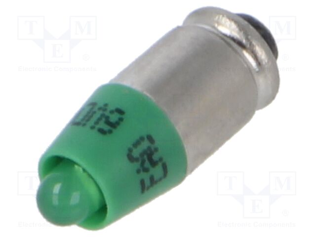 LED lamp; green; 6VDC; No.of diodes: 1