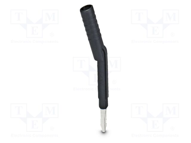 Test socket; PA; L: 53.3mm; ways: 1; W: 6mm; H: 6.5mm; Body: black