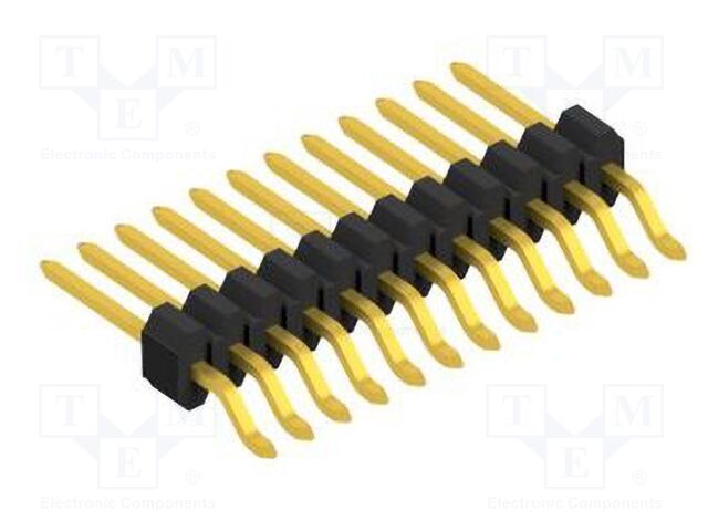 Connector: pin strips; pin header; male; PIN: 12; 1.27mm; SMT; 1x12