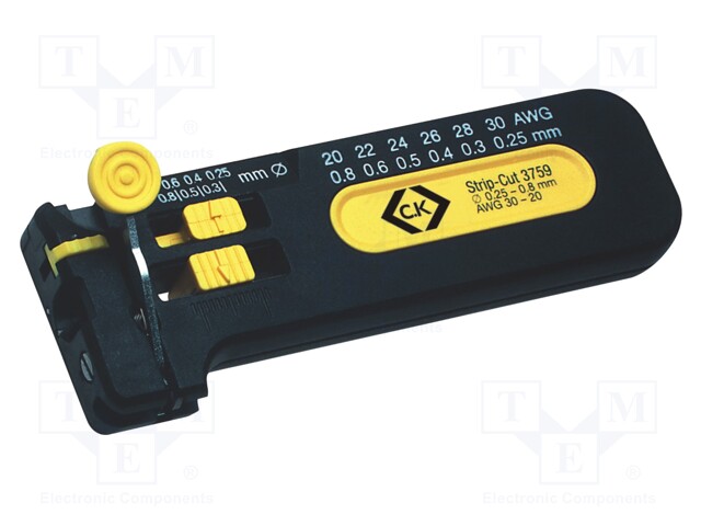 Stripping tool; 0.25÷0.8mm; Wire: round