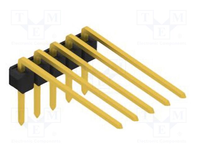 Connector: pin strips; pin header; male; PIN: 5; 2.54mm; THT; 1x5